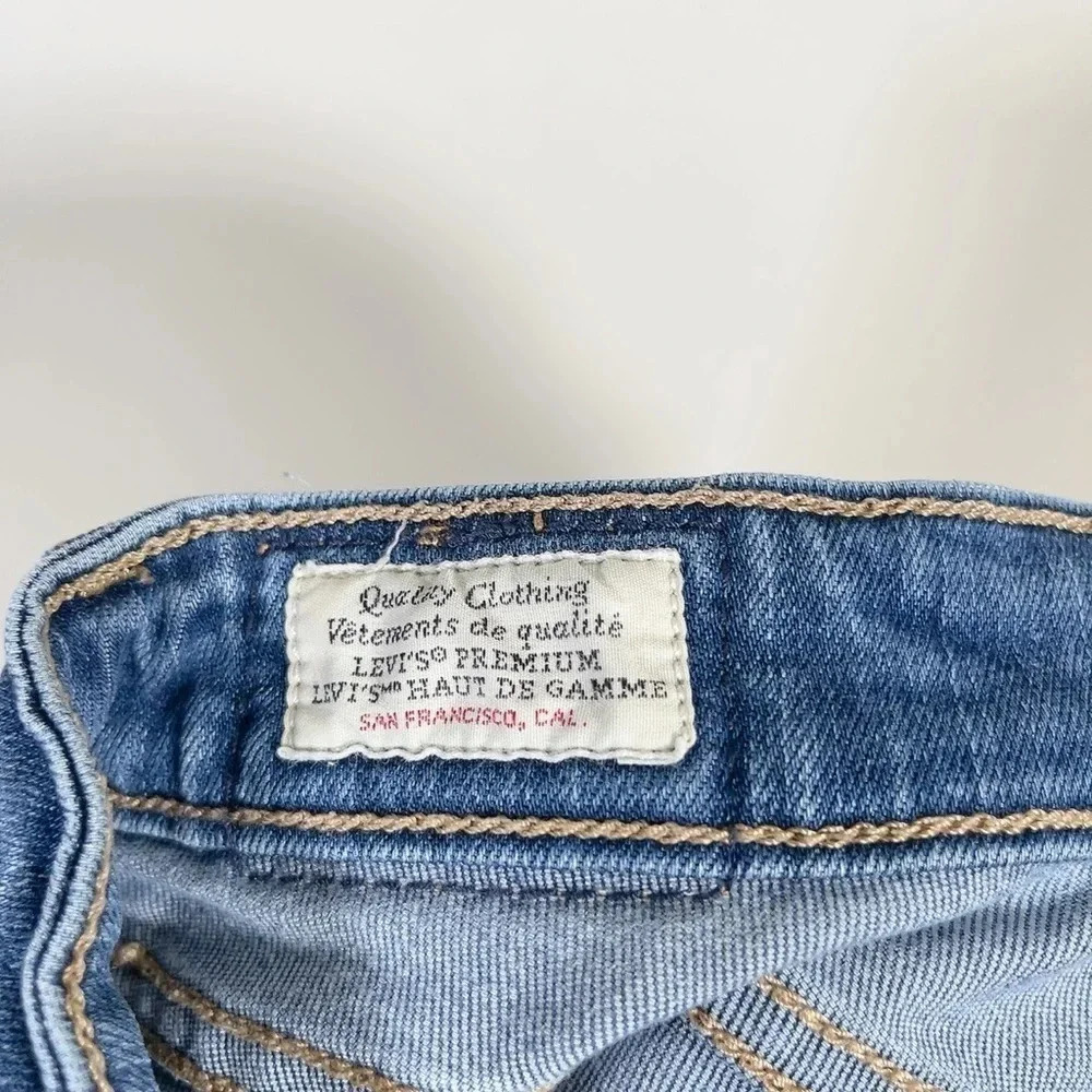 Levi's Premium  Skinny Frayed Hem Jeans - Picture 9 of 15